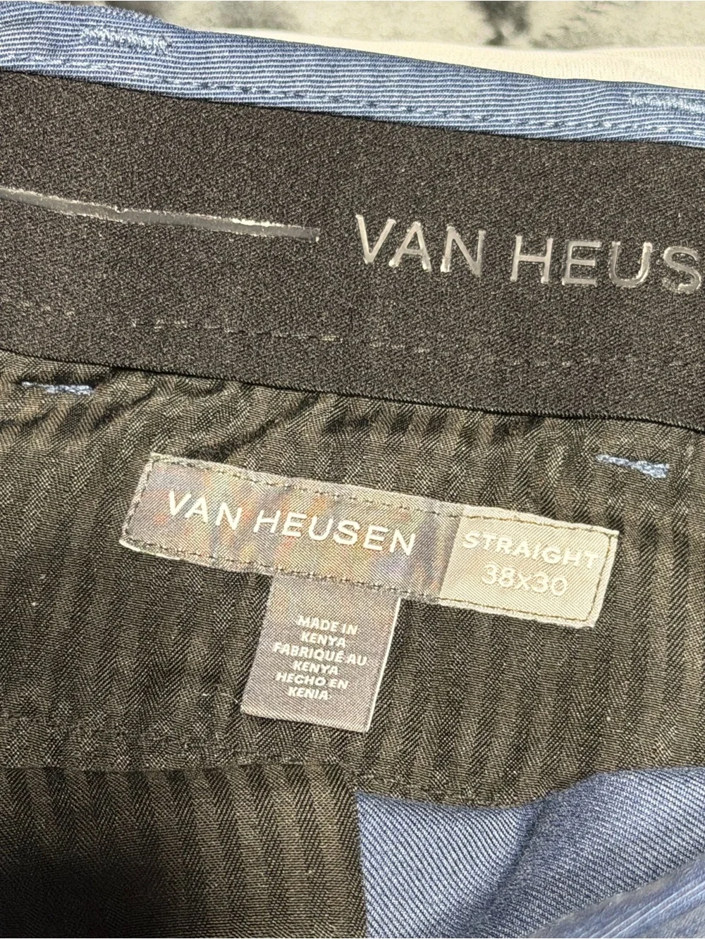 Van Heusen Men's  Blue Dress Pants